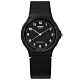 CASIO 卡西歐 簡潔復刻 數字 橡膠手錶-黑色 MQ-24-1B 33mm product thumbnail 1