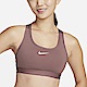 Nike AS W NK SWSH MED SPT BRA [DX6822-208] 女 運動內衣 中度支撐 煙灰紫 product thumbnail 1