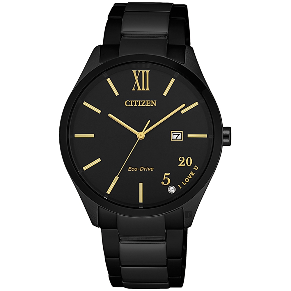 CITIZEN 星辰 光動能520愛戀手錶-34.5mm  EW2457-85E