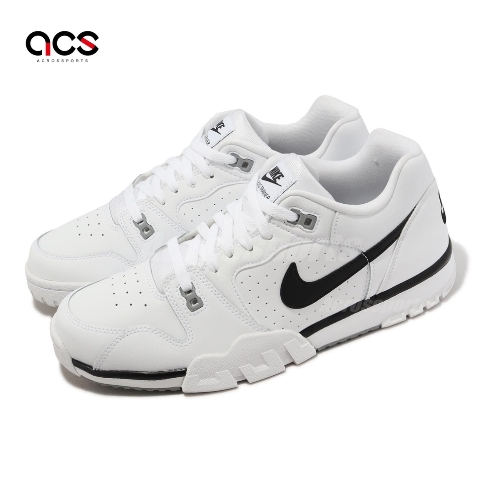 Nike 休閒鞋 Cross Trainer Low 男鞋 白 黑 復古 皮革 訓練鞋 CQ9182-106