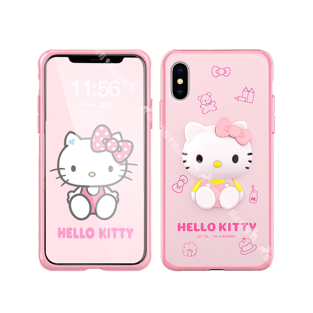 Hello Kitty iPhone Xs Max 6.5吋 3D立體手機殼(甜點)