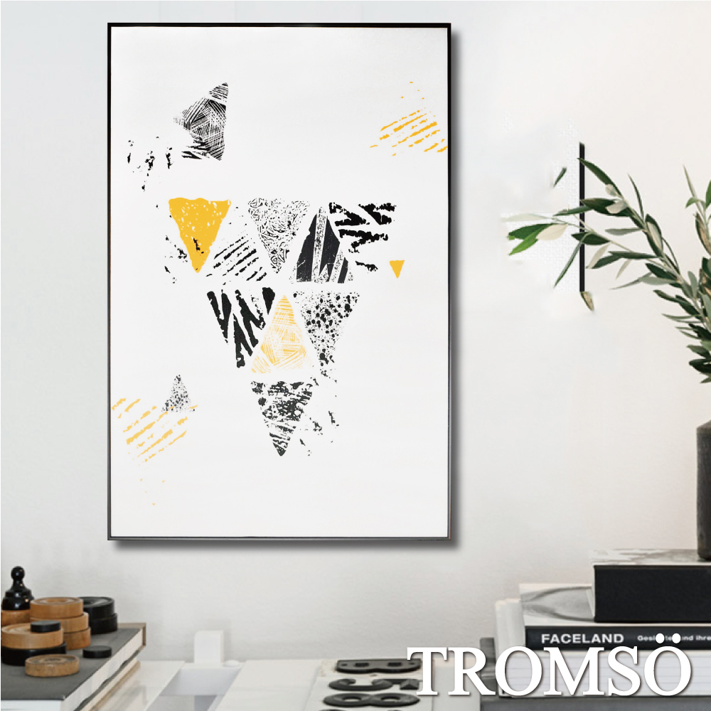 TROMSO 北歐生活版畫有框畫-風潮三角WA69