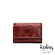 Kipling 雅緻紅褐素面多夾層短夾-MICKYLINA product thumbnail 1