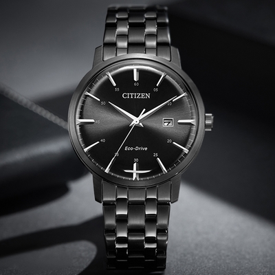 CITIZEN星辰 GENT S系列 光動能 簡約商務腕錶 女神節 40mm/BM7465-84E