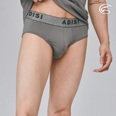 ADISI 男Tactel Pro快乾排汗三角內褲AUP2391025 (M-3XL) 中灰