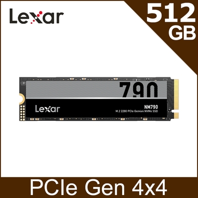 Lexar 雷克沙 NM790 M.2 2280 PCIe Gen4x4 NVMe 512GB 固態硬碟