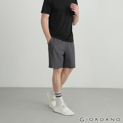 GIORDANO 男裝3M經典素色運動短褲 - 08 標誌灰