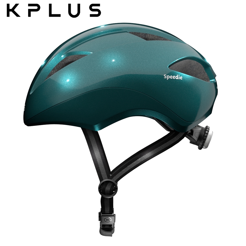 KPLUS SPEEDIE空力型素色版 兒童休閒運動安全帽-綠