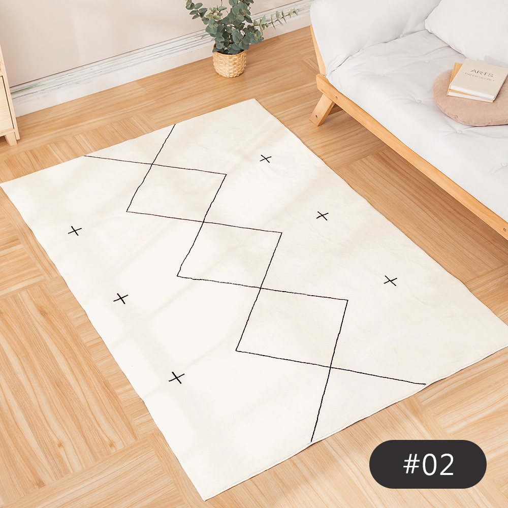 樂嫚妮 仿羊絨地毯/家飾佈置/地毯是空間改造的最佳方法-長200寬140cm-#02