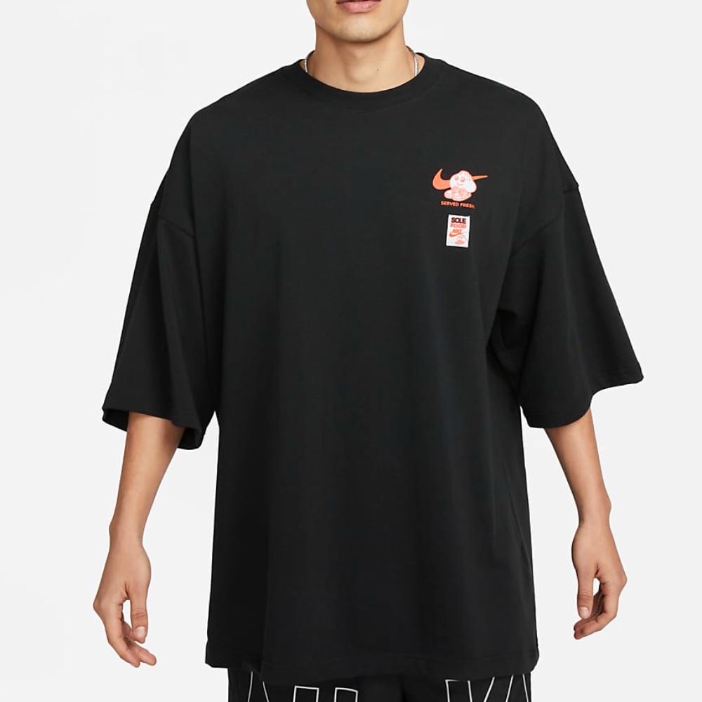 NIKE 上衣 男款 短袖上衣 運動 AS M NSW TEE OS SOLE FOOD LBR 黑 FB9808-010(3S3157)