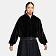 NIKE 外套 女款 運動外套 雙面穿 AS W NSW FAUX FUR BOMBEER 黑 FB8693-010 product thumbnail 1