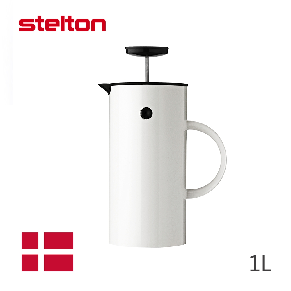 【Stelton】丹麥啄木鳥濾壓壺-白-1L