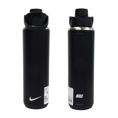 NIKE SS RECHARGE大口徑保冷瓶 24OZ-運動水壺 700ML N100331109124 黑白