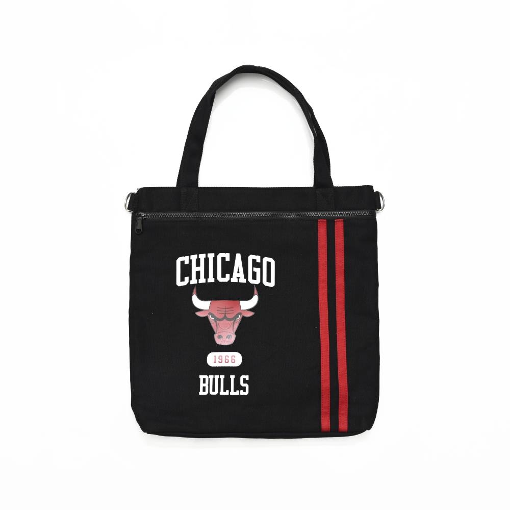 NBA 潮流 經典隊徽 兩用 手提袋 公牛隊-黑-3255173220