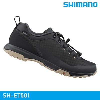 SHIMANO SH-ET501 自行車硬底鞋 / 黑色 (非卡式自行車鞋)
