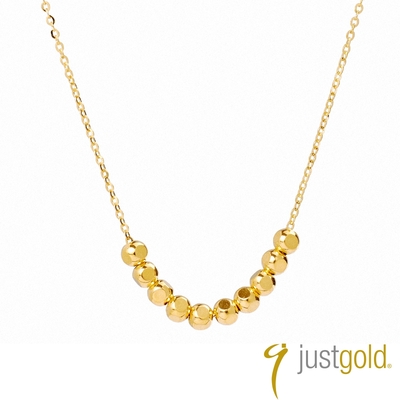 【Just Gold 鎮金店】緊緊相依 黃金項鍊(網路獨家)