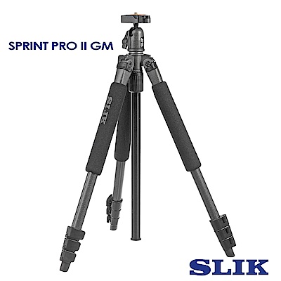 日本 SLIK Sprint Pro II GM 附SBH-100DQ球型雲台 鐵灰