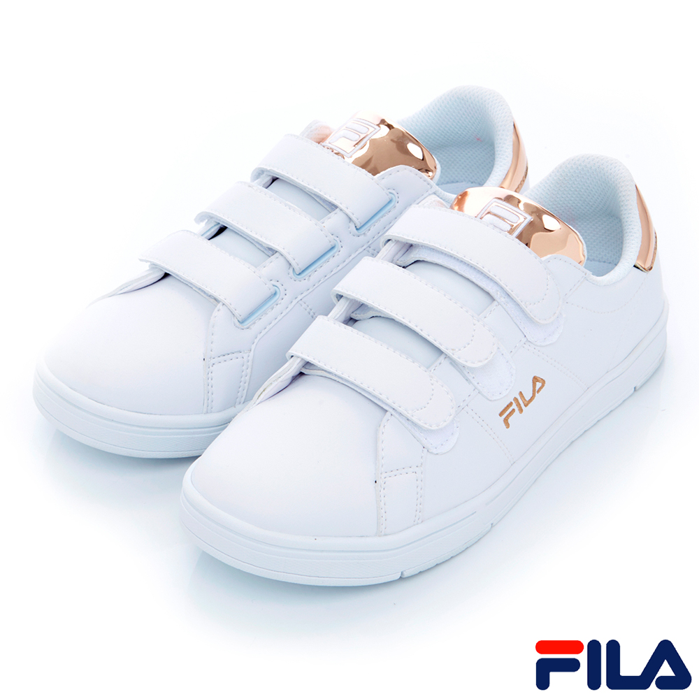 FILA #水果蘇打 女款潮流復古絆帶鞋-金 5-C605S-800