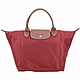 LONGCHAMP Le pliage 中型 短提把摺疊水餃包(朱砂紅) product thumbnail 1