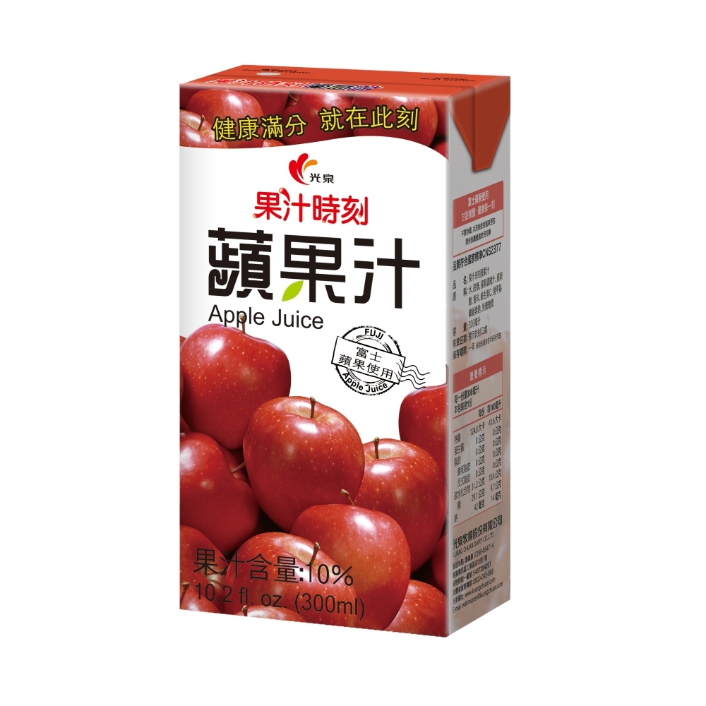 光泉 果汁時刻蘋果汁(300mlx24入)