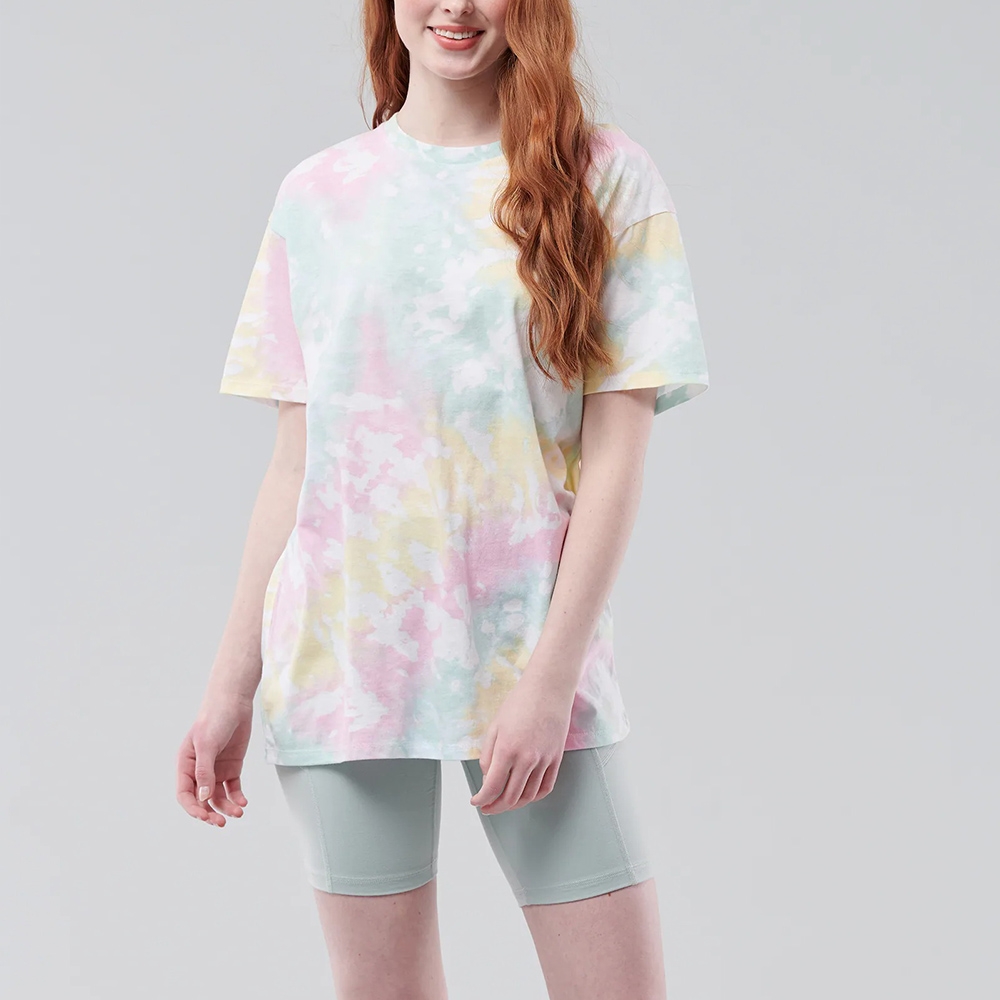 Hollister 渲染印刷設計OverSize寬鬆舒適短袖T恤(女)-渲染色