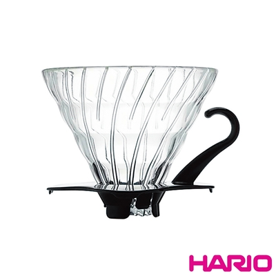 【HARIO】V60黑色02玻璃濾杯/VDG-02B