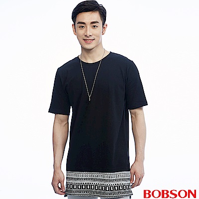 BOBSON 男款長版造型上衣