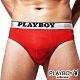 PLAYBOY MIT素面棉感低腰三角褲-單件(紅) product thumbnail 1