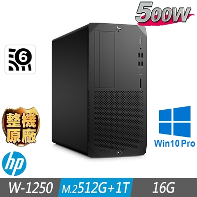 HP 惠普 Z2 G5 Tower 工作站 W-1250/16G/M.2-512GB+1TB/W10P