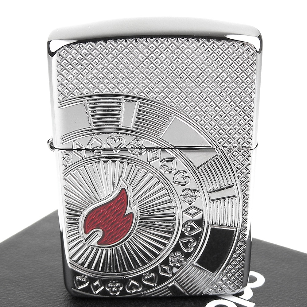 Zippo 美系 Poker Chip 撲克籌碼深刻圖案打火機 Armor裝甲 打火機 菸具 Yahoo奇摩購物中心