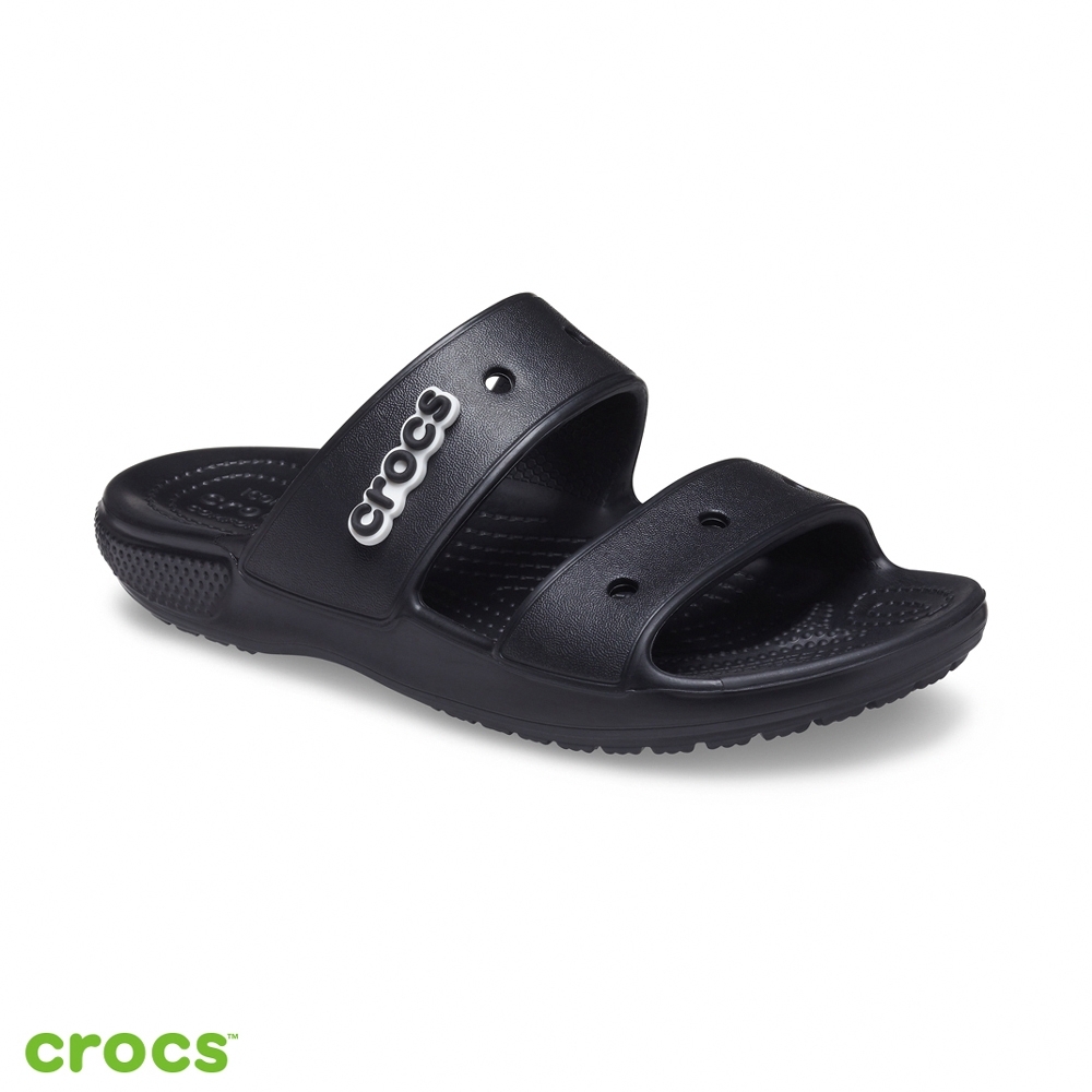 Crocs 卡駱馳 (中性鞋) 經典雙帶拖鞋-206761-001