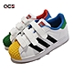 adidas 休閒鞋 Superstar CF C 運動 童鞋 愛迪達 貝殼頭 樂高聯名 魔鬼氈 中童 彩 H03964 product thumbnail 1