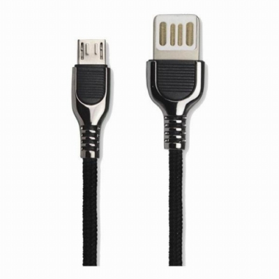 KINYO(Micro USB)雙面魚叉鋅合金數據線USB-B22(兩入裝)