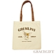 【Grace Gift】GREMLINS-小精靈日常帆布環保購物袋 咖 product thumbnail 2