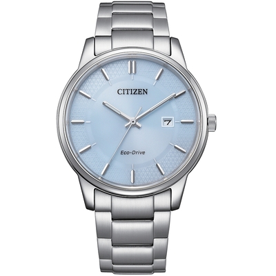 CITIZEN 星辰 冰河藍 光動能簡約手錶 迎春好禮-40mm BM6978-77L
