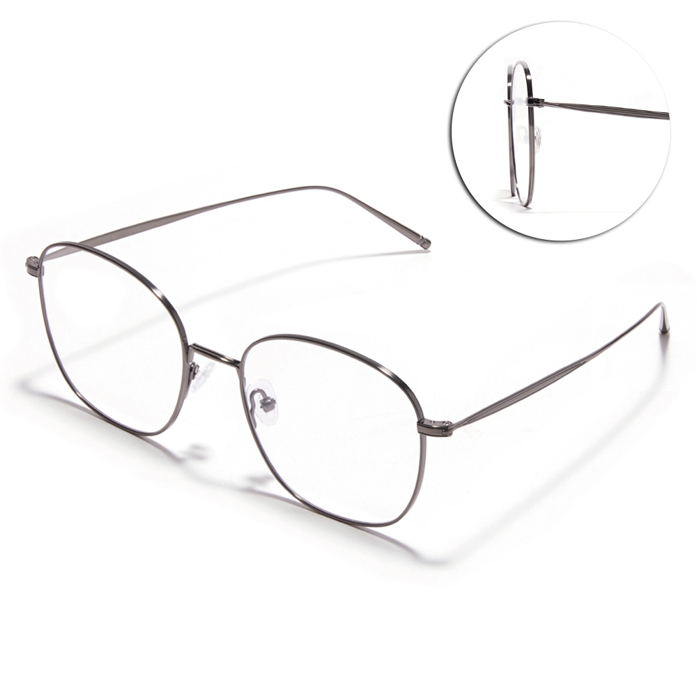 CARIN 純鈦系列 方框光學眼鏡 NewJeans代言/霧槍灰#TEO C1