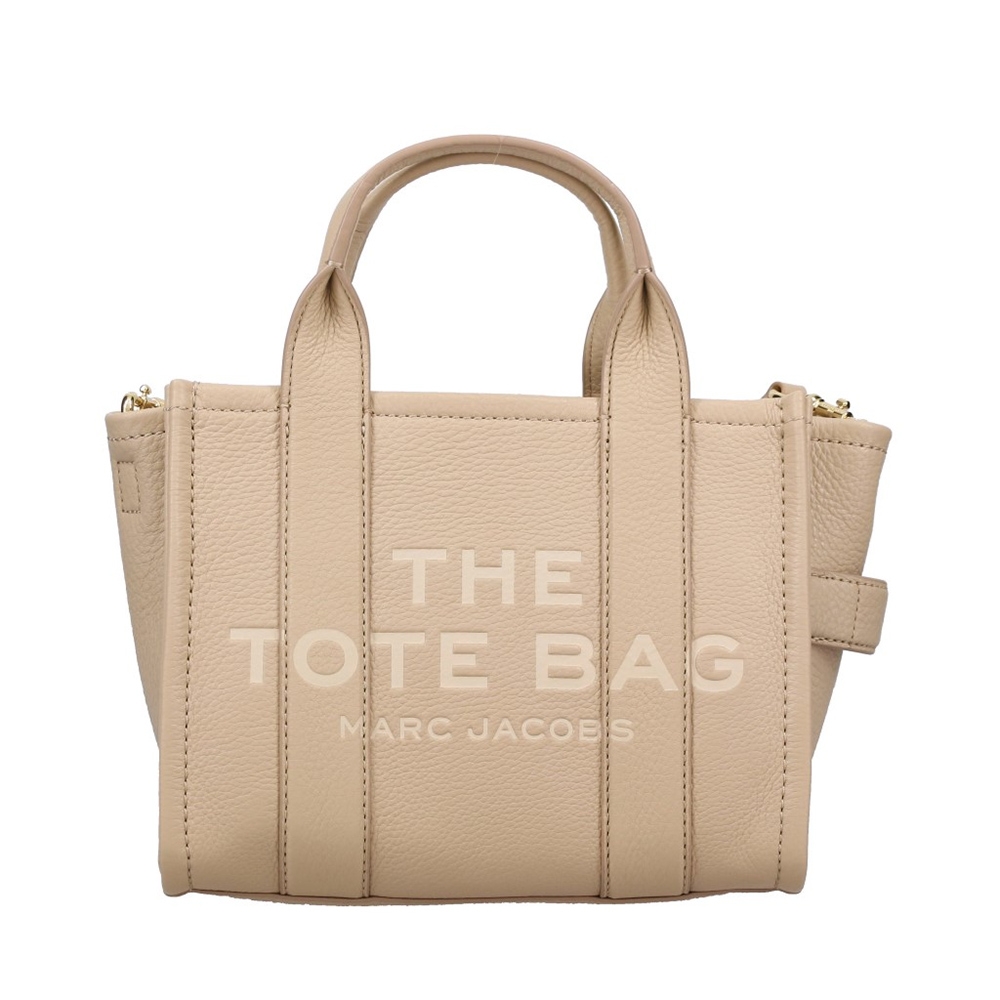 MARC JACOBS The Leather Tote 迷你皮革兩用托特包 淡奶茶色