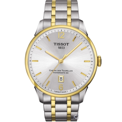 TISSOT 天梭 官方授權 杜魯爾 特別款80動力儲存機械錶(T0994072203700)42mm