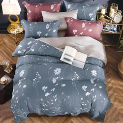 Saint Rose 夢之蘭-灰藍 雙人天絲+3M專利吸濕排汗 枕套床包三件組