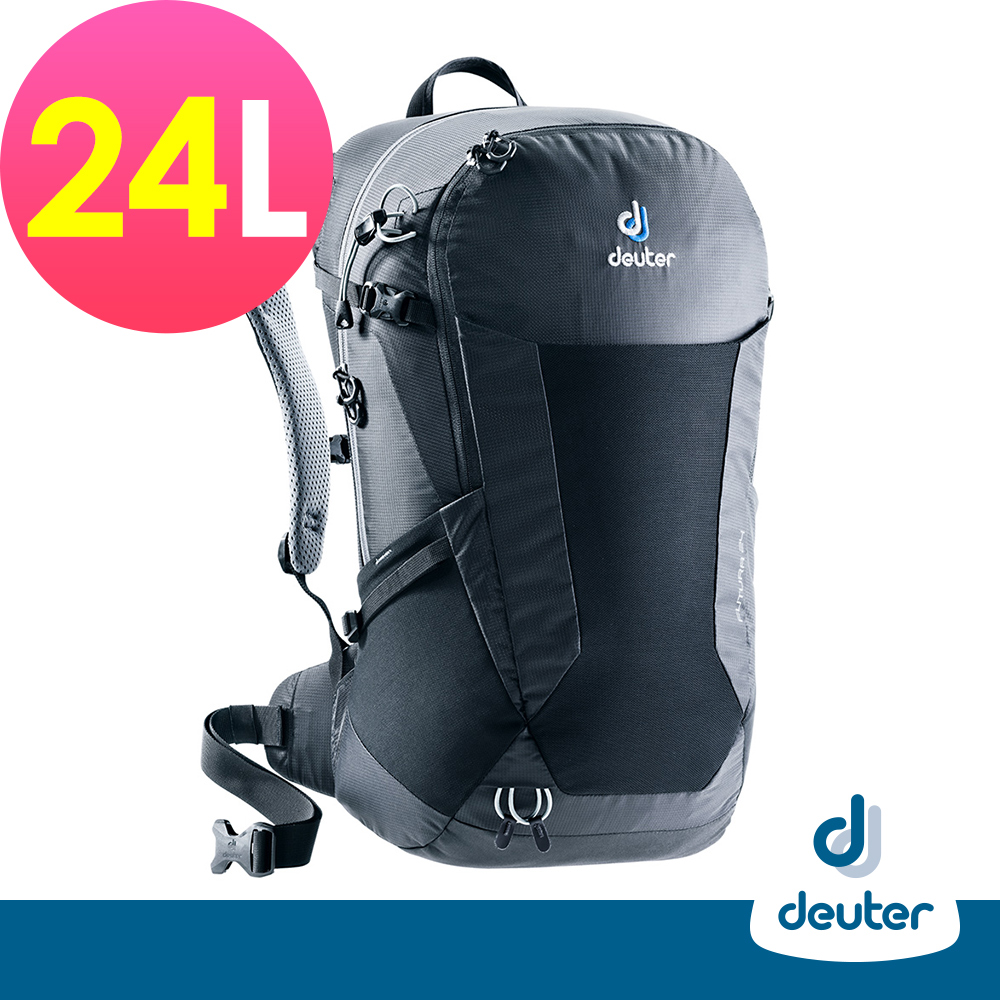 【德國DEUTER】 FUTURA 24L透氣網架背包(3400118黑/登山包/旅行包)