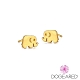 美國DOGEARED 幸運大象鍍金祈願耳釘 Elephant Stud Earrings product thumbnail 1