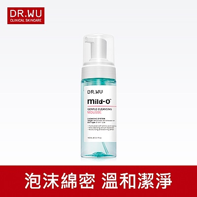 DR.WU 溫和舒緩潔顏慕絲160ML