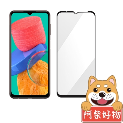 阿柴好物 Samsung Galaxy M33 5G 滿版全膠玻璃貼-紳士黑