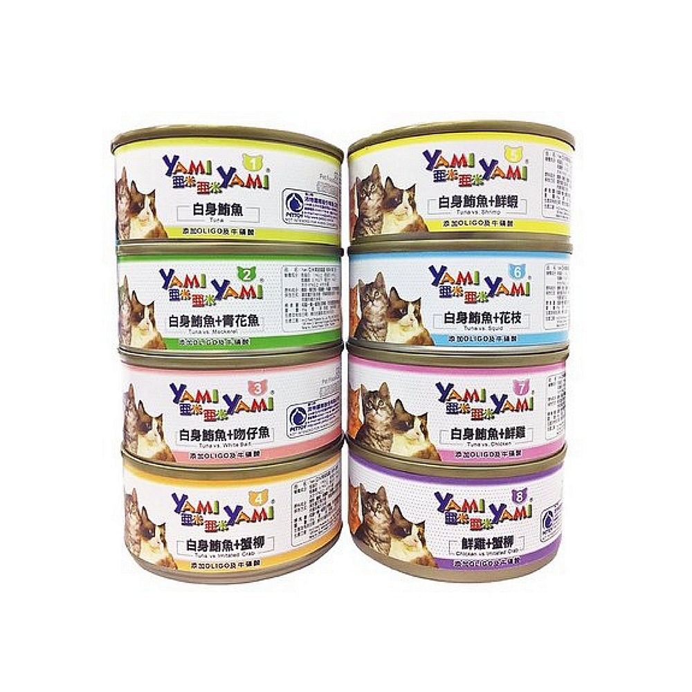 YAMI亞米 精緻貓罐系列 85g x 24入組(購買第二件贈送寵物零食x1包)