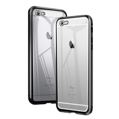 iPhone 6 6S 360度全包 磁吸雙面鋼化玻璃 手機殼