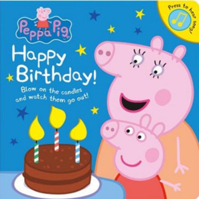 Peppa Pig：Happy Birthday! 佩佩豬生日快樂!硬頁音效書