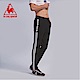 le coq sportif 法國公雞牌彈性吸排側邊直條紋印花長褲 男-黑 product thumbnail 1