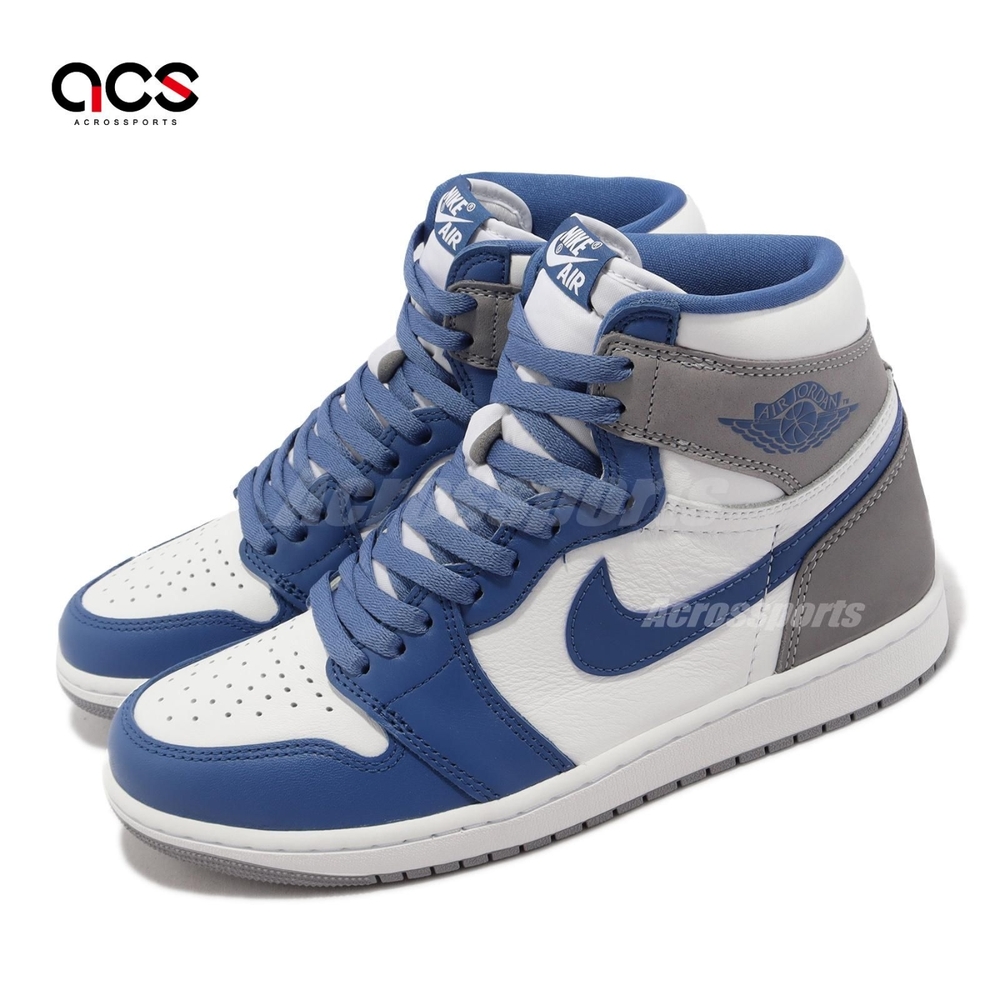 Nike Air Jordan 1 Retro High OG True Blue 白藍灰男鞋喬丹DZ5485-410