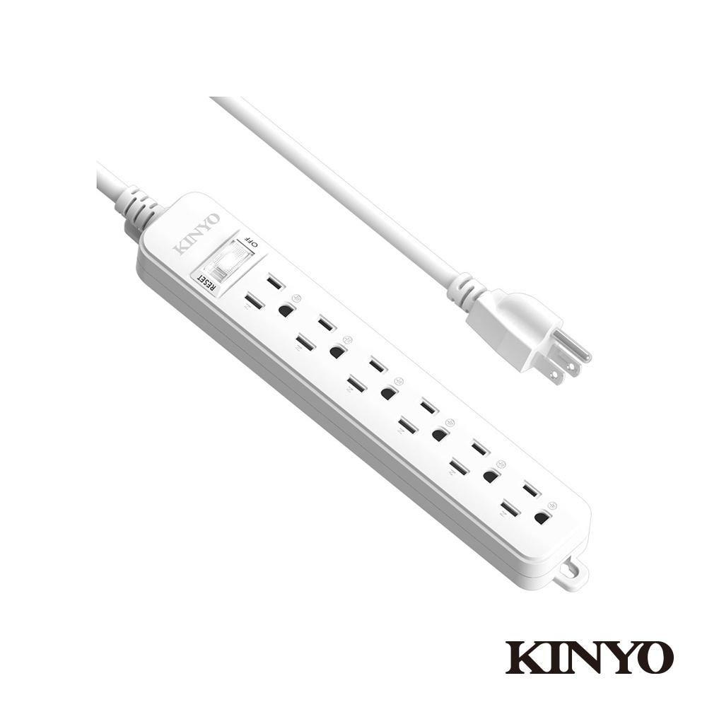 KINYO 1開6插安全延長線(6尺)SD3166