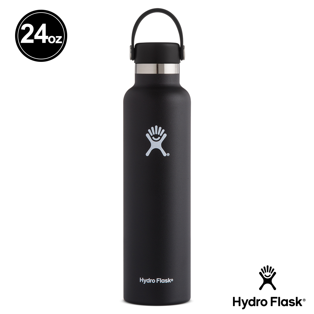 Hydro Flask 24oz/709ml 標準口提環保溫瓶 時尚黑